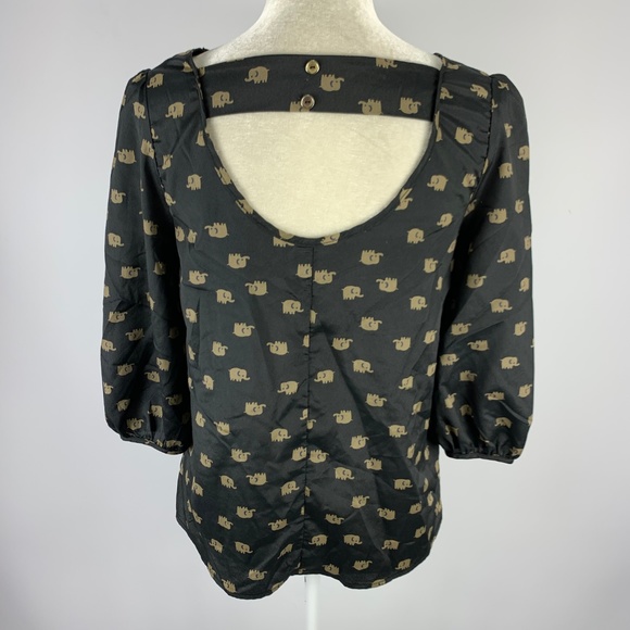 Peaches N Cream Small Blouse Elephant Black - Picture 3 of 4